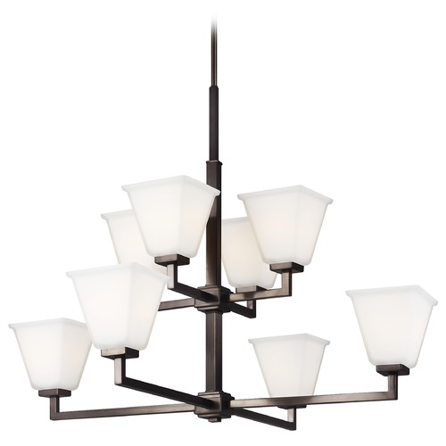 Generation Lighting Ellis Harper 8-Light Brushed Oil-Rubbed Bronze Chandelier by Generation Lighting 3113708-778