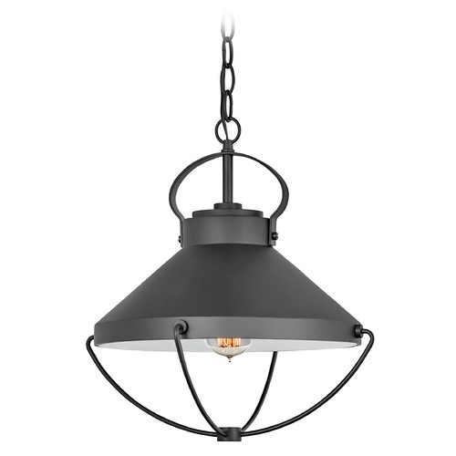 Hinkley Crew Large Hanging Outdoor Lantern in Black by Hinkley Lighting 2692BK