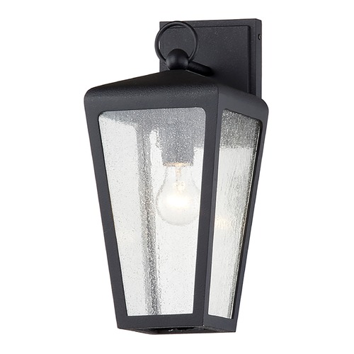 Troy Lighting Mariden Textured Black Outdoor Wall Light by Troy Lighting B7601