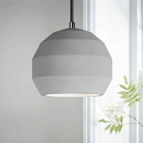 ET2 Lighting Hive LED Concrete Pendant in Gray by ET2 Lighting E25035-GY