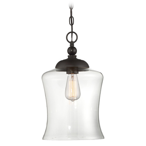 Meridian 9.75-Inch Pendant in Oil Rubbed Bronze by Meridian M70019ORB
