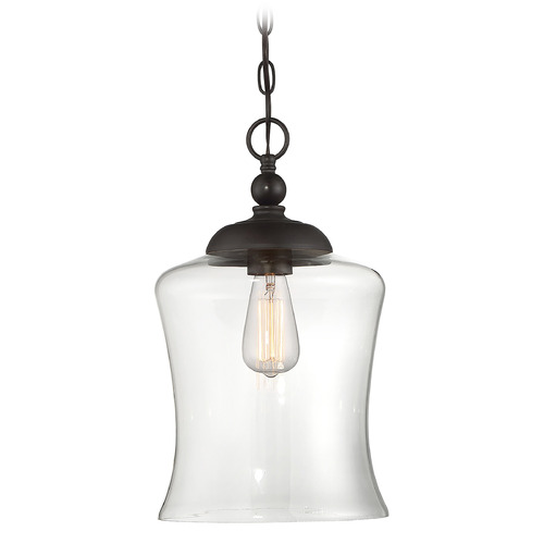 9.75-Inch Pendant in Oil Rubbed Bronze by Meridian