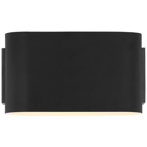 Visual Comfort Signature Collection Aerin Nella Small Oblong Sconce in Matte Black by Visual Comfort Signature ARN2442BLK