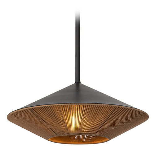 Alora Lighting Daphne Matte Black Pendant Light with Conical Shade