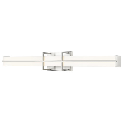 Z-Lite Z-Lite Harrison Brushed Nickel LED Vertical Bathroom Light 1011-32W-BN-LED