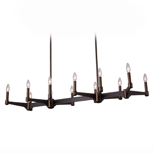 Kalco Lighting Tono Vintage Bronze Island Light