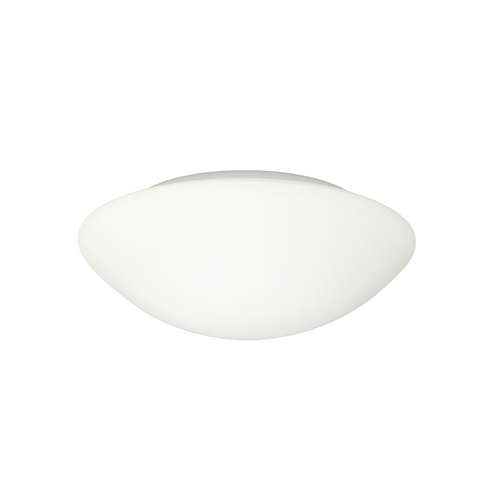 Flushmount Light White Glass by Besa Lighting