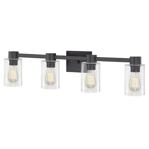 Design Classics Lighting Design Classics Vashon Matte Black Bathroom Light 2104-07 GL1041C