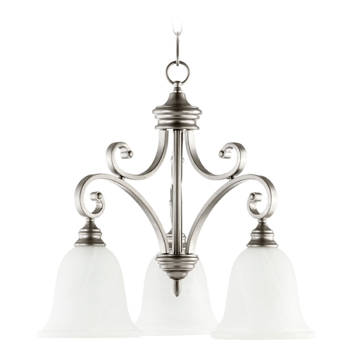 Bryant Classic Nickel Chandelier by Quorum Lighting