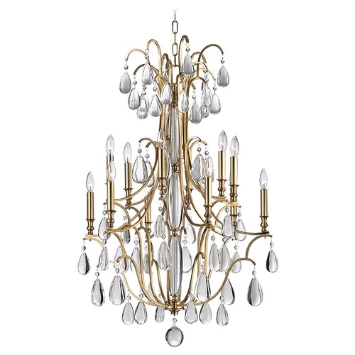 Hudson Valley Lighting Crawford Aged Brass Chandelier by Hudson Valley Lighting 9329-AGB