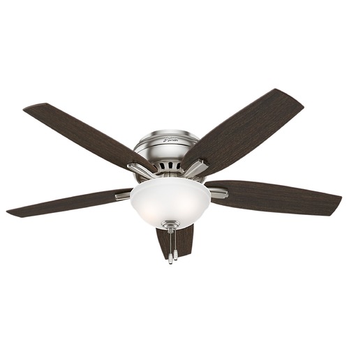 52-Inch Newsome Brushed Nickel Ceiling Fan by Hunter Fan Company