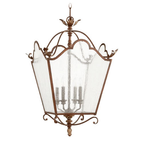 Seeded Glass Pendant Copper by Quorum Lighting