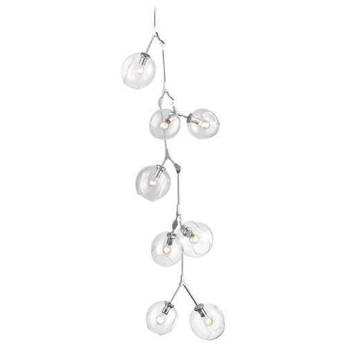 Fairfax Matte Chrome Chandelier by Avenue Lighting