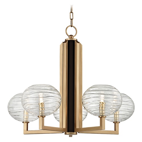 Hudson Valley Lighting Breton 5-Light Chandelier in Aged Brass by Hudson Valley Lighting 2415-AGB