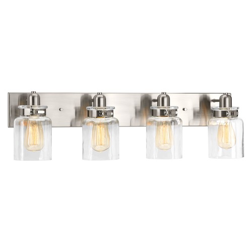 Calhoun Bathroom Light in Brushed Nickel by Progress Lighting