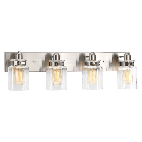 Progress Lighting Calhoun Bathroom Light in Brushed Nickel by Progress Lighting P300048-009