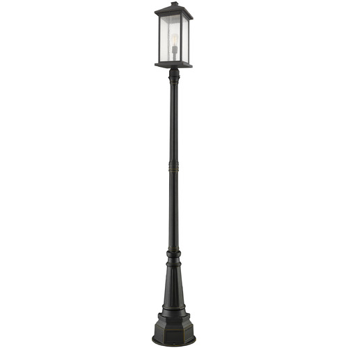 Z-Lite Portland Oil Rubbed Bronze Post Light by Z-Lite 531PHBXLR-564P-ORB