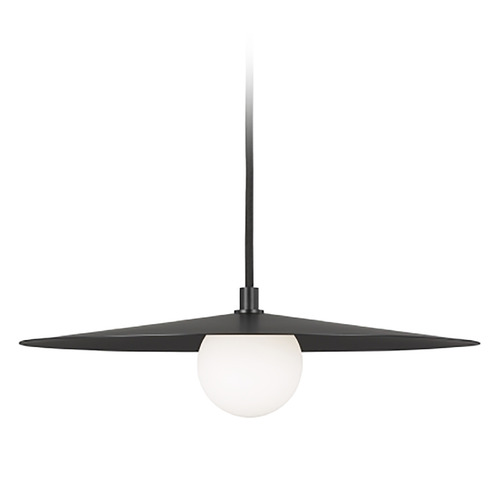 Visual Comfort Modern Collection Pirlo LED Pendant in Matte Black by Visual Comfort Modern 700TDPRLB-LED930