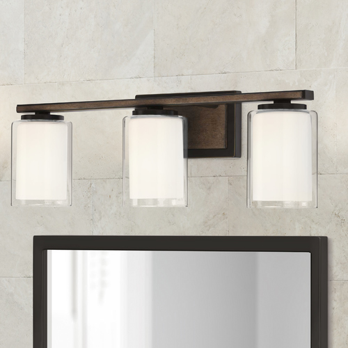 Mast Antique Bronze 3-Light Bathroom Light by Progress Lighting