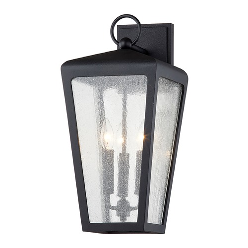 Mariden Textured Black Outdoor Wall Light by Troy Lighting