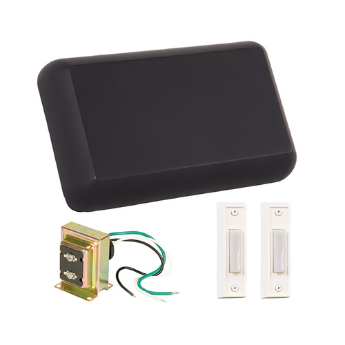 Chimes Flat Black Doorbell Chime by Craftmade Lighting