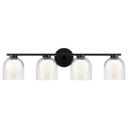 Matteo Lighting Matteo Lighting Derbishone Black LED Bathroom Light W60704BKCL