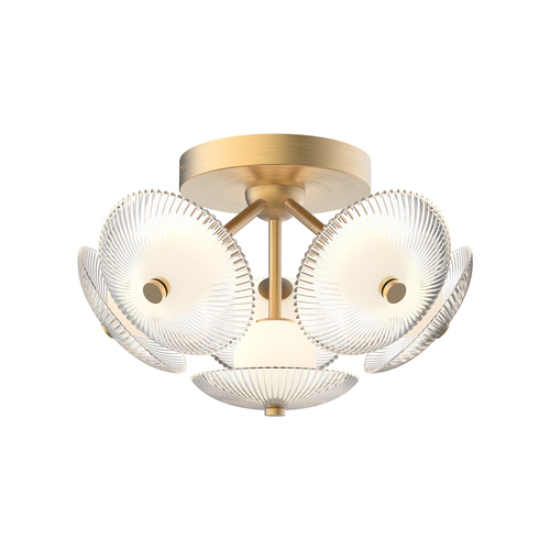 Alora Lighting Hera Brushed Gold LED Flushmount Light