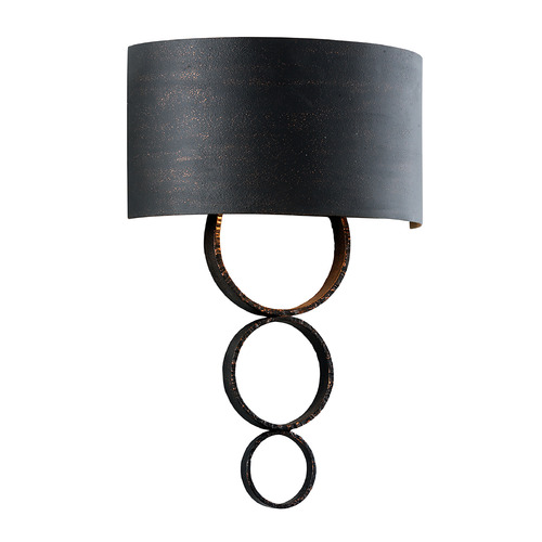 Troy Lighting Rivington Charred Copper Sconce