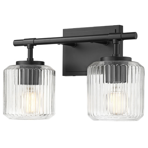 Z-Lite Landon Matte Black Bathroom Light