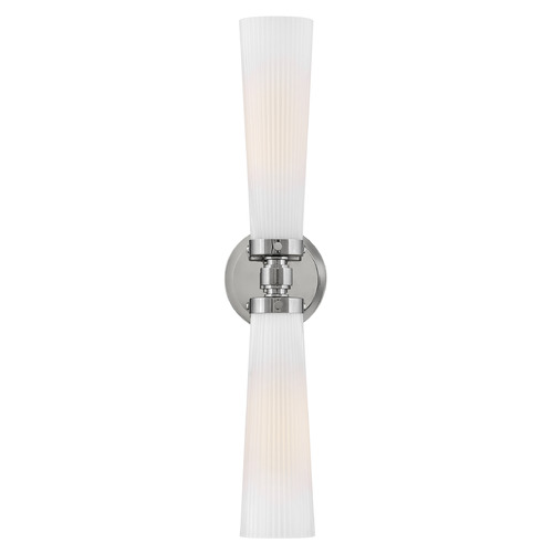 Hinkley Jude Polished Nickel LED Vertical Bathroom Light