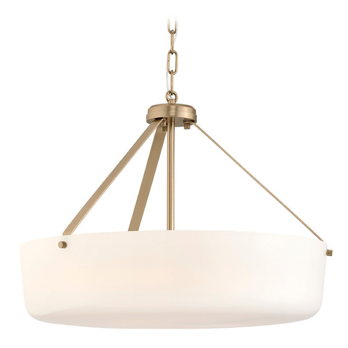 Progress Lighting Progress Lighting Lieon Champagne Bronze Pendant Light with Bowl / Dome Shade P500508-177