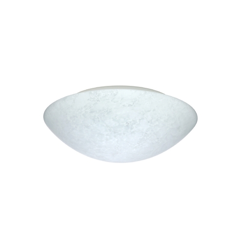Flushmount Light White Glass by Besa Lighting