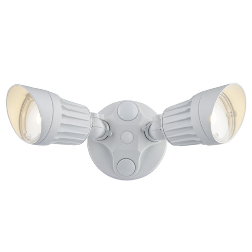 Design Classics Lighting Outdoor LED 3000K Security Light in White by Design Classics JJ 4054-3000K-WH