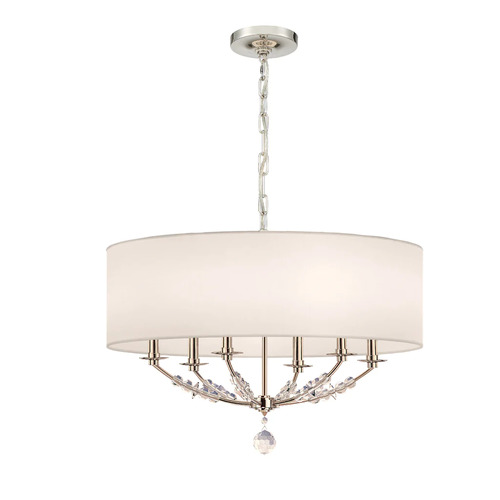 Crystorama Lighting Mirage Chandelier in Polished Nickel by Crystorama Lighting 8006-PN