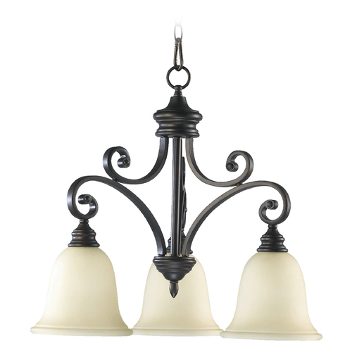 Quorum Lighting Bryant Oiled Bronze Chandelier by Quorum Lighting 6354-3-86