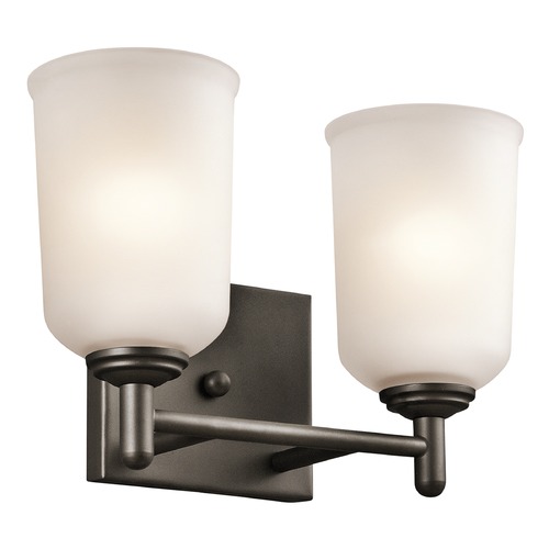 Kichler Lighting Shailene 12.50-Inch Vanity Light in Olde Bronze by Kichler Lighting 45573OZ