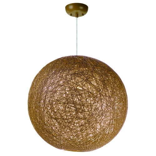 Bali Hemp Twine Pendant in Natural by Maxim Lighting