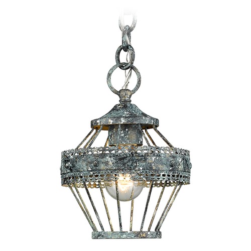 Ferris Mini Pendant in Blue Verde Patina by Golden Lighting