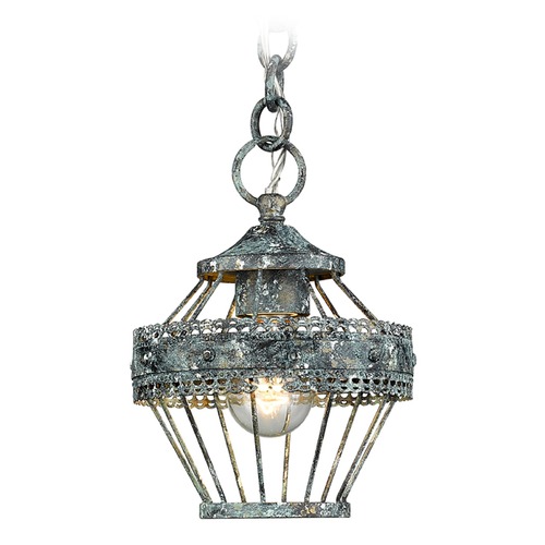 Golden Lighting Ferris Mini Pendant in Blue Verde Patina by Golden Lighting 7856-M1LVP