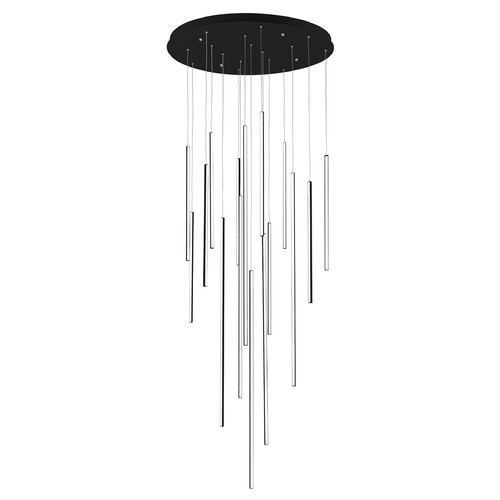 Chute Black LED Multi-Light Pendant by Kuzco Lighting