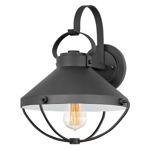 Hinkley Crew Medium Outdoor Wall Lantern in Black by Hinkley Lighting 2694BK