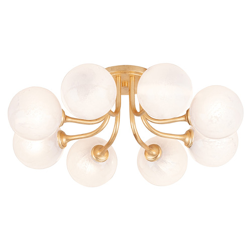 Corbett Lighting Onyx Vintage Gold Leaf LED Semi-Flushmount Light