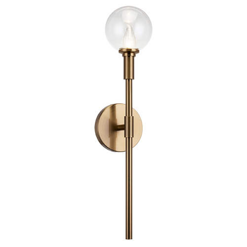 Matteo Lighting Candlestix Aged Gold Brass Sconce