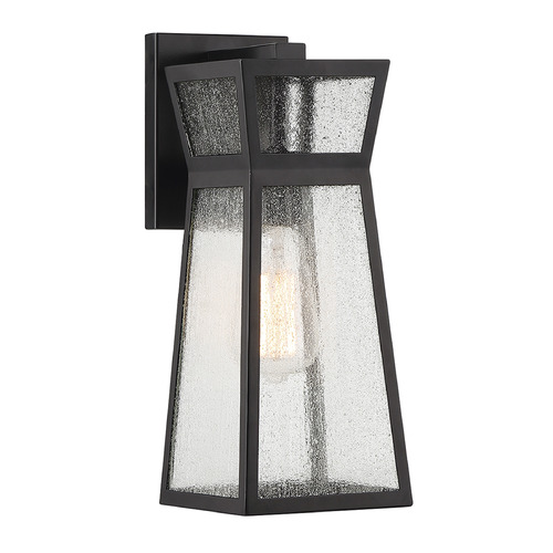Millford 14-Inch Outdoor Wall Light in Black by Savoy House
