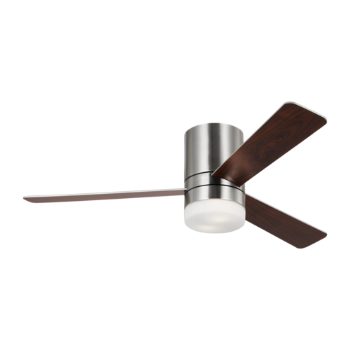 Era 52-Inch Hugger LED Fan in Brushed Steel by Generation Lighting Fan
