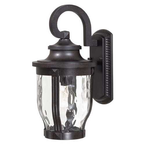 Outdoor Wall Light with Clear Glass in Corona Bronze by Minka Lavery