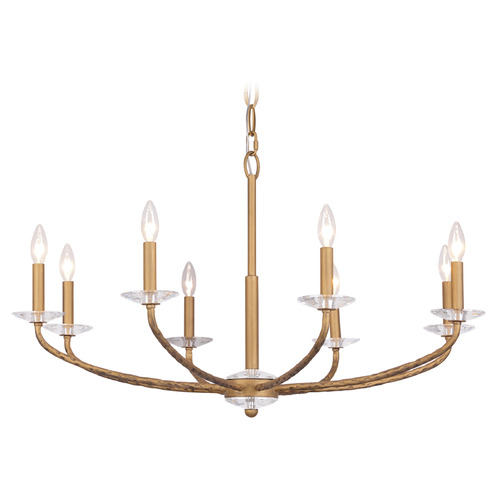 Atella 8-Light Chandelier in Ashen Gold by Minka Lavery