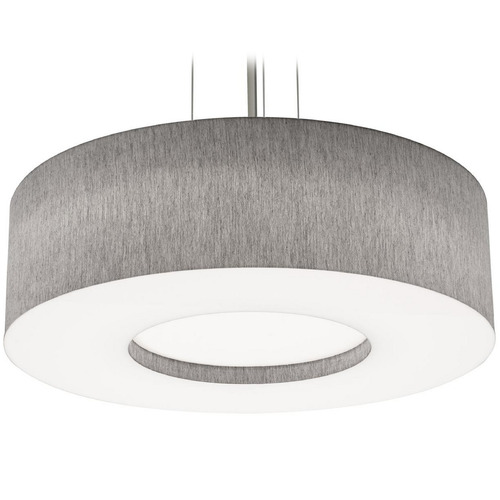 AFX Lighting Afx Lighting Montclair Black Pendant Light with Drum Shade MCP2432MBBK-GY