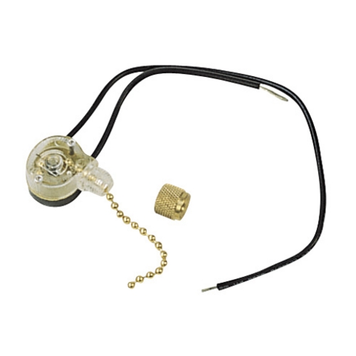 Craftmade Lighting Pull Chain Switch in Bright Brass by Craftmade Lighting OFS-100