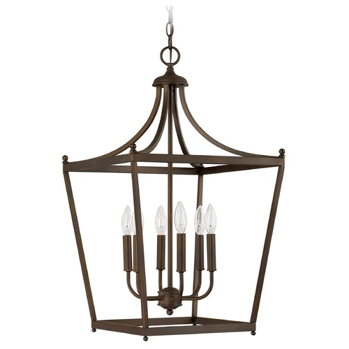 Capital Lighting Stanton 16.75-Inch Lantern in Burnished Bronze by Capital Lighting 9552BB